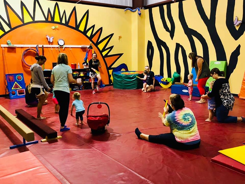 Siouxland Gymnastic Academy Room with young students